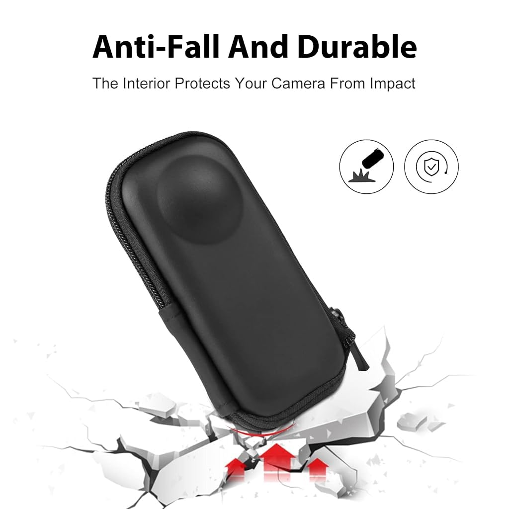 ZORBES Carrying Case for Insta360 X4 Camera, EVA Hard Shell Bag Anti-scratch Lycra Liner Design Portable Travel Carry Bag Accessories Bag for Insta360 X4 Camera ZORBES Carrying Case for Insta360 X4 Camera, EVA Hard Shell Bag Anti-scratch Lycra Liner Design Portable Travel Carry Bag Accessories Bag for Insta360 X4 Camera